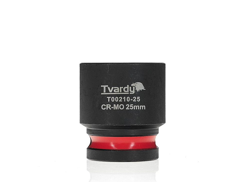 Головка ударна "Tvardy" з хром-молібденової сталі (Cr-Mo)  1/2"  6-гранна 25 мм Киев - изображение 1