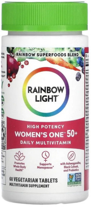 Мультивитамины для женщин 50+ Rainbow Light Women's One 50+ 60 таб Киев - изображение 1