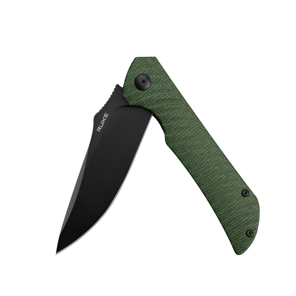 Ніж складаний туристичний Ruike P123-MG, (9.2 см) 14C28N / мікарта темно-зелений Киев - изображение 9