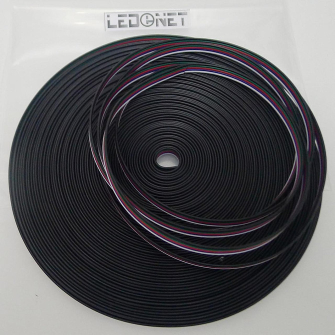 LEDENET® 66FT/20M удлинительный кабель для светодиодной ленты, 22AWG, 5 проводов для RGBW, лента 505 Киев - изображение 2