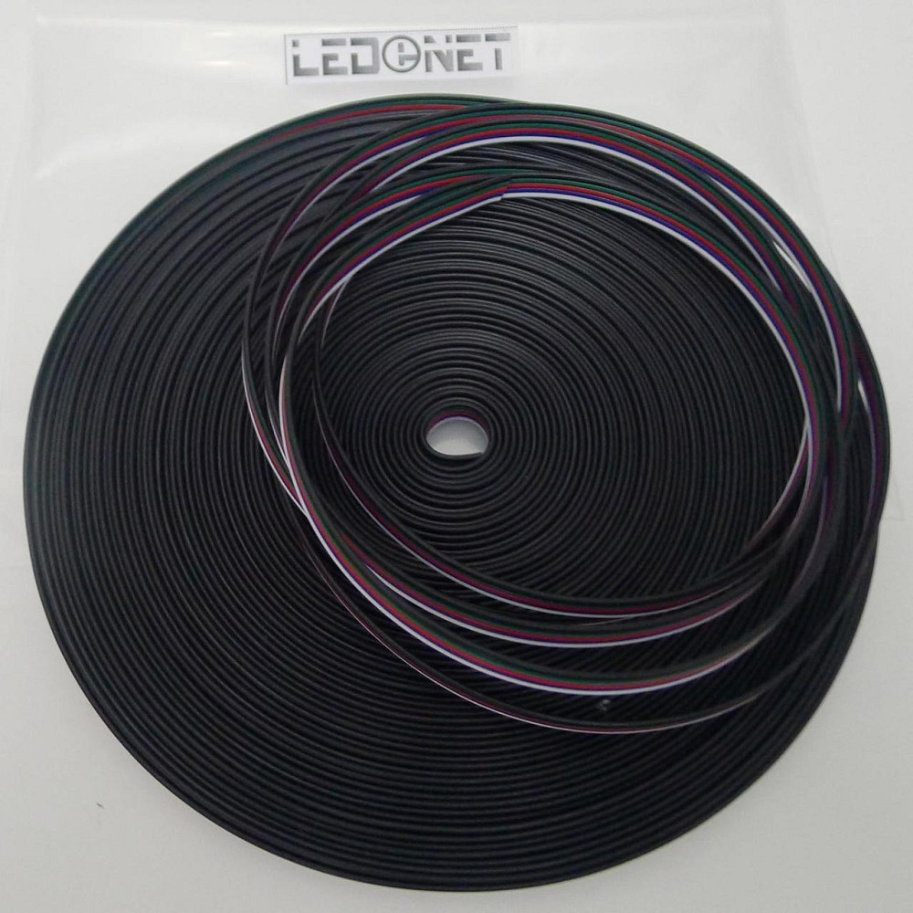 LEDENET® 66FT/20M удлинительный кабель для светодиодной ленты, 22AWG, 5 проводов для RGBW, лента 5050 Киев - изображение 2