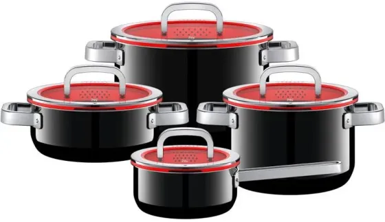 Wmf Fusiontec Mineral Набір каструль 4El Czarny (517405290) Київ