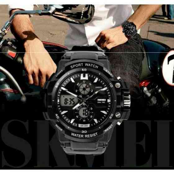 Мужские спортивные часы Skmei 0990 Resist Черный Винница