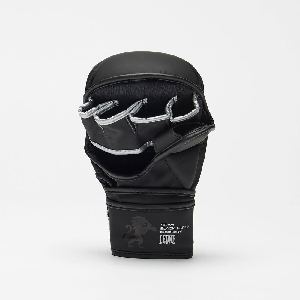 Рукавиці греплінгові для ММА Leone BLACK Edition XL (капа в комплекті) Кам'янське - фото 4