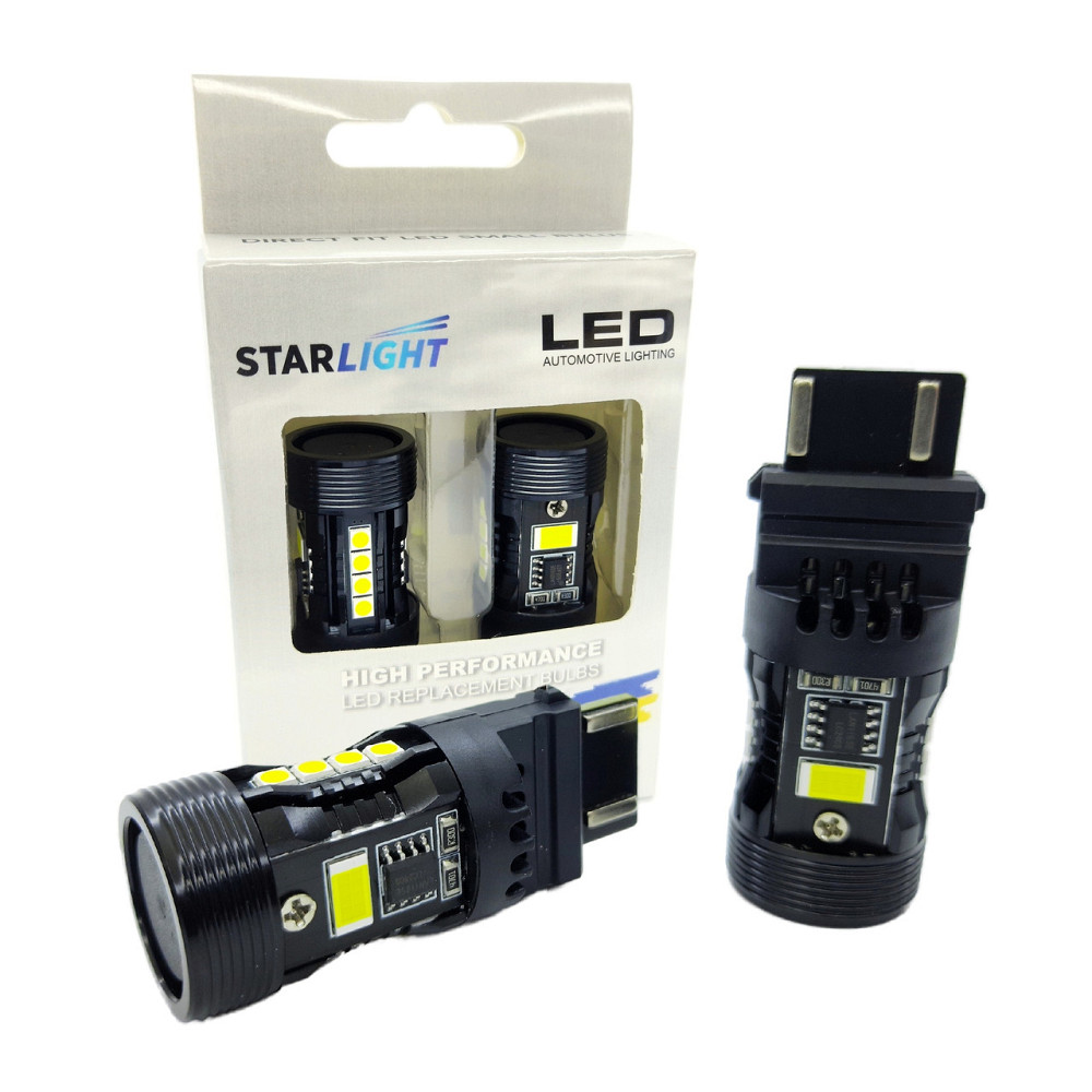 Комплект світлодіодних ламп StarLight LED SL-CB7 CANBUS P27/7W (3157) W2,5x16q WHITE 6000K 12V Харків - фото 1
