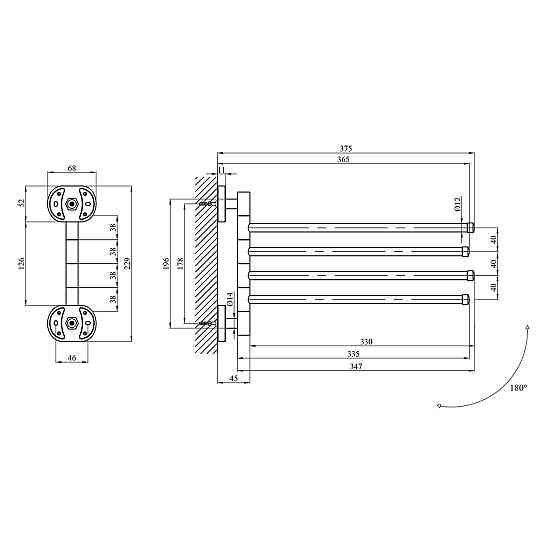 Тримач для рушників Kroner KRM Elbe - ACC2914 Київ