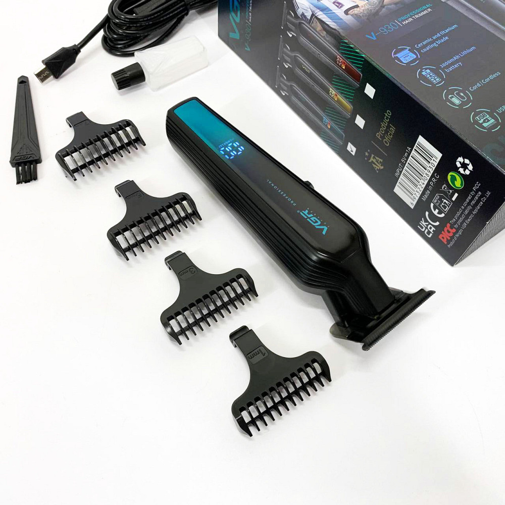 Практична машинка для стрижки волосся VGR V-930, Електромашинка для стрижки Набір машинок NP-39 Львів - фото 2