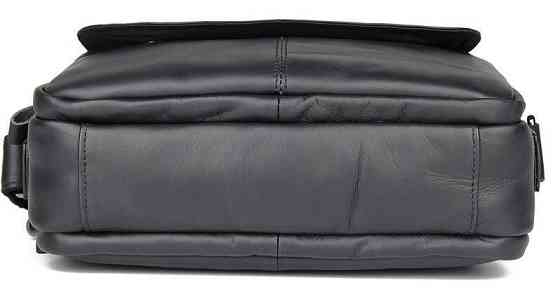 Сумка Vintage 14548 з натуральної шкіри зерниста Чорна Київ