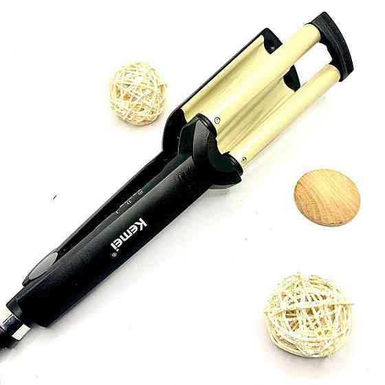 Потрійна плойка Kemei Km-2022 Щипці Київ