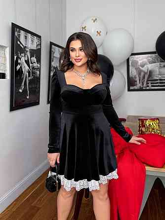 Жіноча стильна оксамитова сукня з відкритим декольте оксамит ; підклад-прошва Одеса