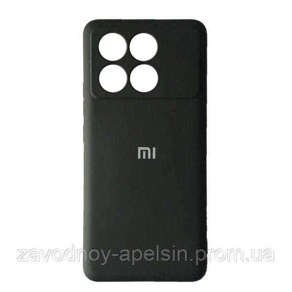 Xiaomi Poco X6 Pro 5G Силиконовый чехол Микрофибра (черный) Одесса - изображение 1