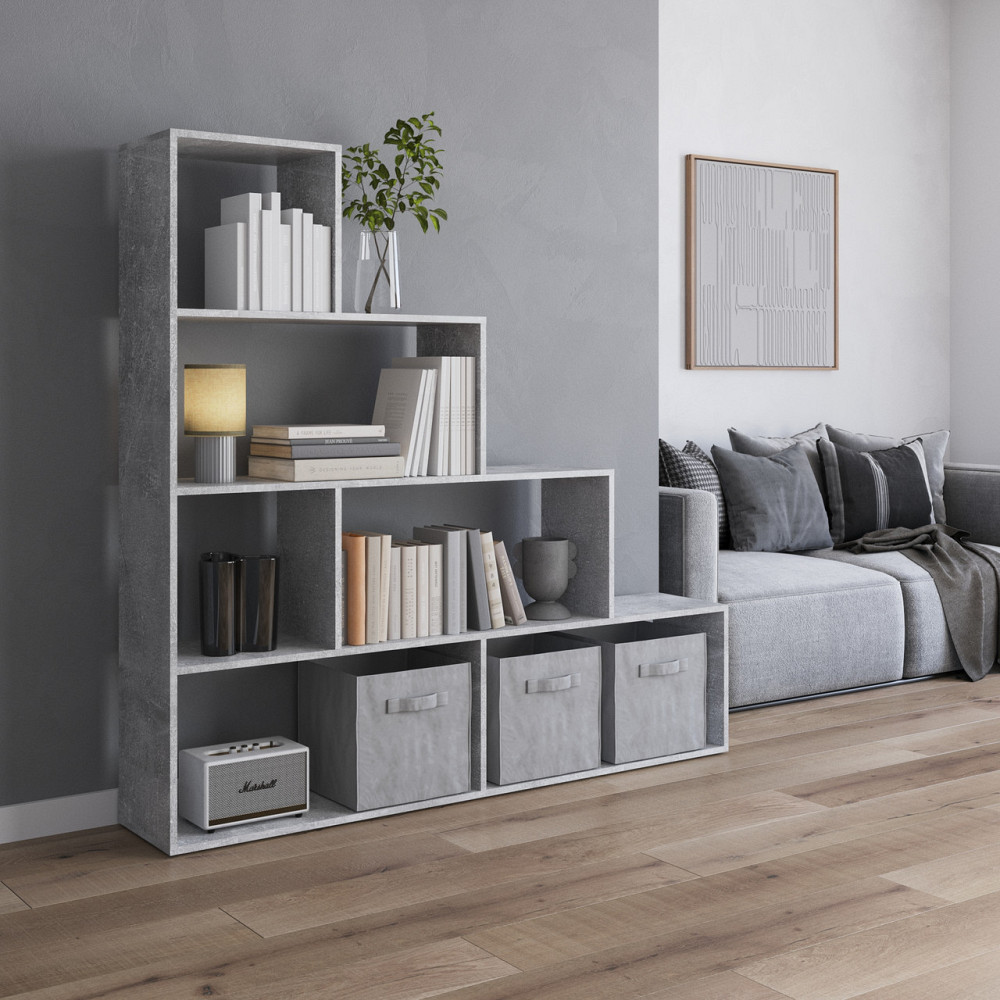 Стеллаж VAYS M-57, книжная полка с 6 ячейками, этажерка для дома, игрушек и декора, ЛДСП, 156×29×164 см Львов - изображение 10