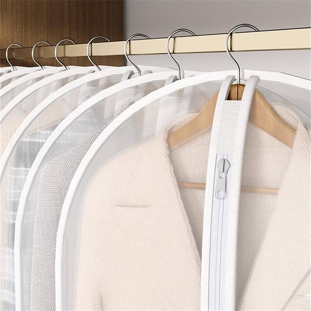 Чехол для одежды 60х100 прозрачный белый 5шт Винница - изображение 3