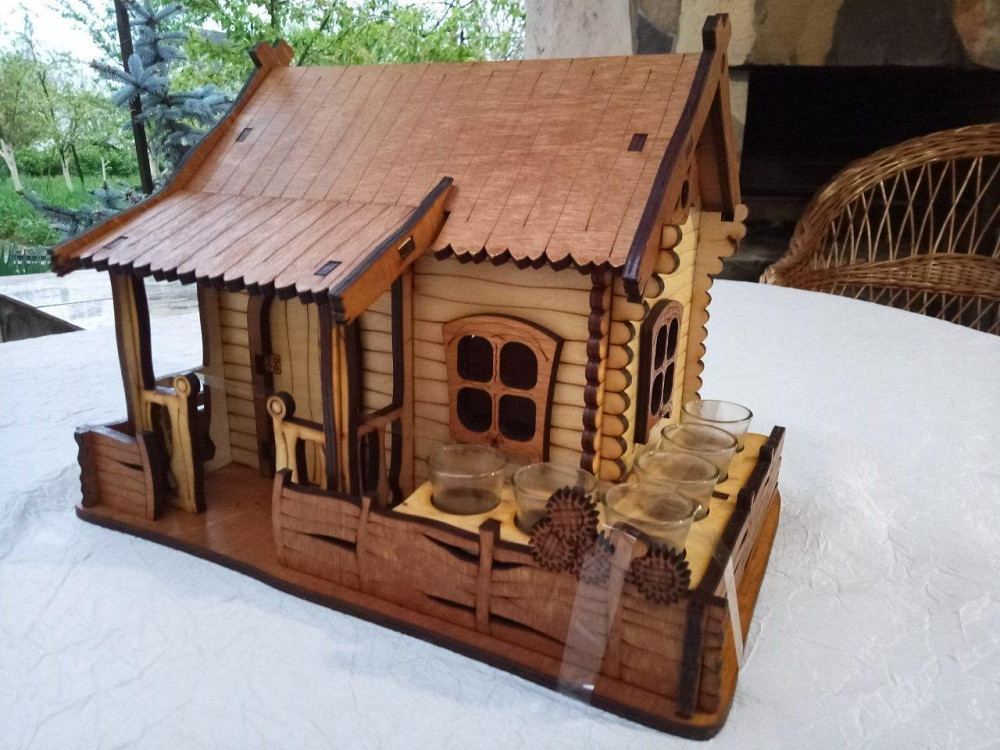 Міні бар «Будиночок» з чарками В-013 Київ - фото 2