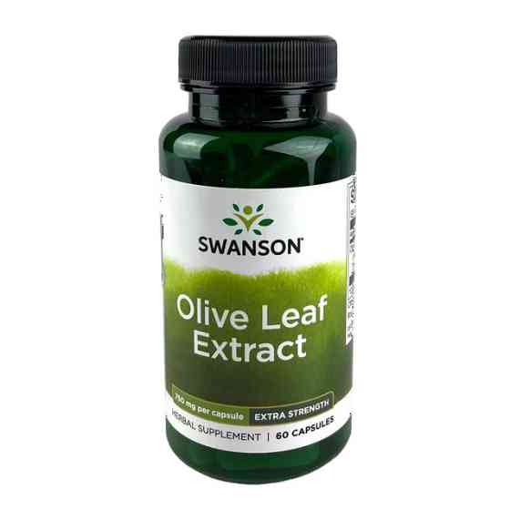 Экстракт оливковых листьев Swanson Olive Leaf Standardized Extract 750 mg (20% Oleuropein), 60 капсул Луцк