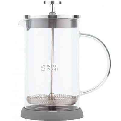 Френч-пресс Well Done на гумовій підставці 800 мл (WD-8038B) Винница