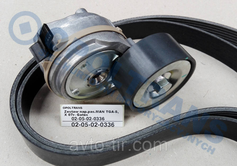 Натяжной ролик + ремень MAN TGA / TGS / TGX Луцк - изображение 1