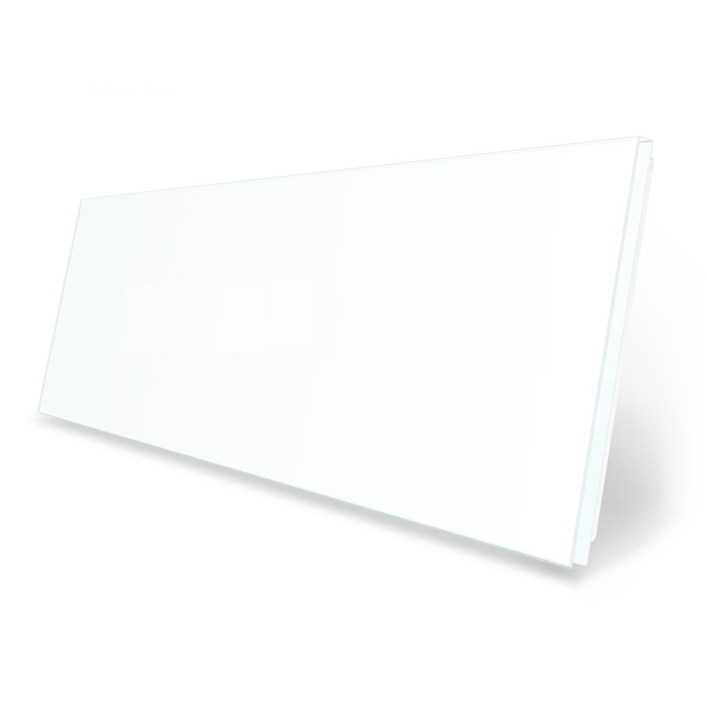 Рамка 4-постова порожня Х сенсорів (Х-Х-Х-Х) LIVOLO, загартоване скло, біла, 294×80 мм (VL-P700/00/00/00-8W) Коломия - фото 4