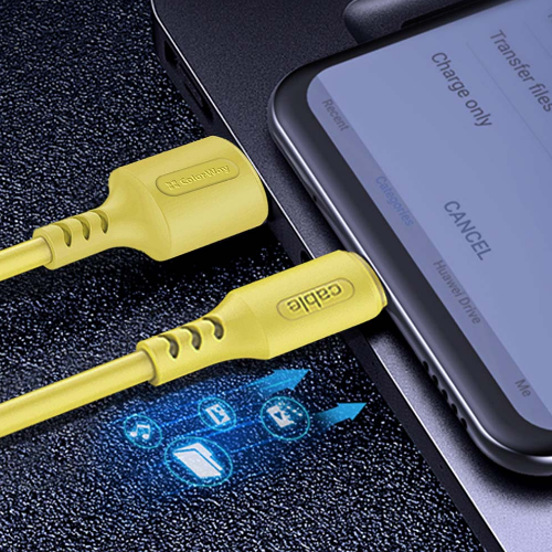 Кабель USB Lightning ColorWay CW-CBUL043-Y 2,4A 1м жовтий Житомир