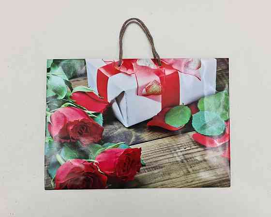 Паперовий великий горизонтальний пакет 36/22/10 (артBG-007) (12 шт.) Харків