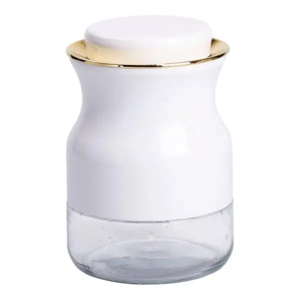 Yiwu Набір для спецій на підставці з пляшками для олії та оцту 8 предметів Білий HP-1360W Киев - изображение 4