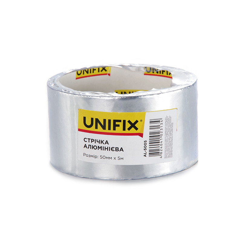 Лента клейкая алюминиевая 50мм*5м UNIFIX Рівне - фото 2