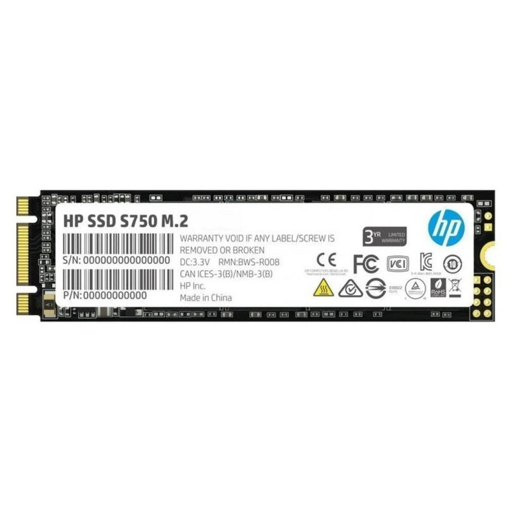 Накопичувач SSD 1 TB HP S750 M.2 2280 3D NAND (16L57AA) ( 24607 ) Харьков - изображение 1
