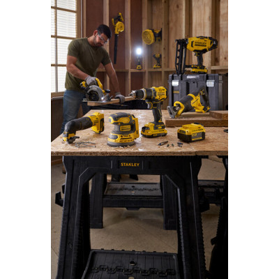 Шлифовальная машина Stanley FatMax полировочная, V20 18В, подошва 254 мм, 2.800 об/мин (без АКБ и ЗУ) (SFMCE100B) Винница - изображение 6