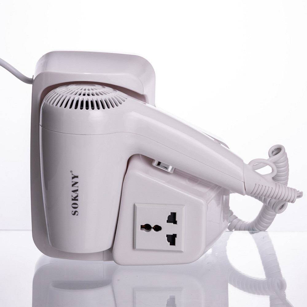 Фен настінний для сушіння волосся побутовий фен для укладання компактний потужний 1200 Вт SK-CF-2217 Коломия - фото 3