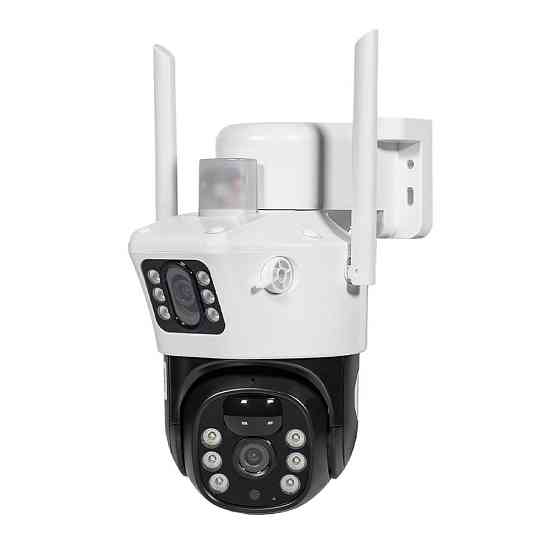 IP PTZ-відеокамера автономна з 4G та сонячною панеллю 2Mp+2Mp Light Vision VLC-9192IG/2C (Solar) White f=4mm, на акумуляторних Киев