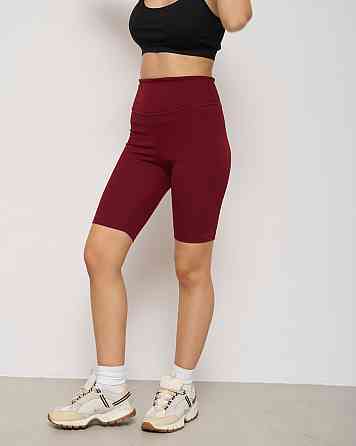 Велосипедки жіночі в рубчик Nicoletta 10075 XXL, Бордовий Київ