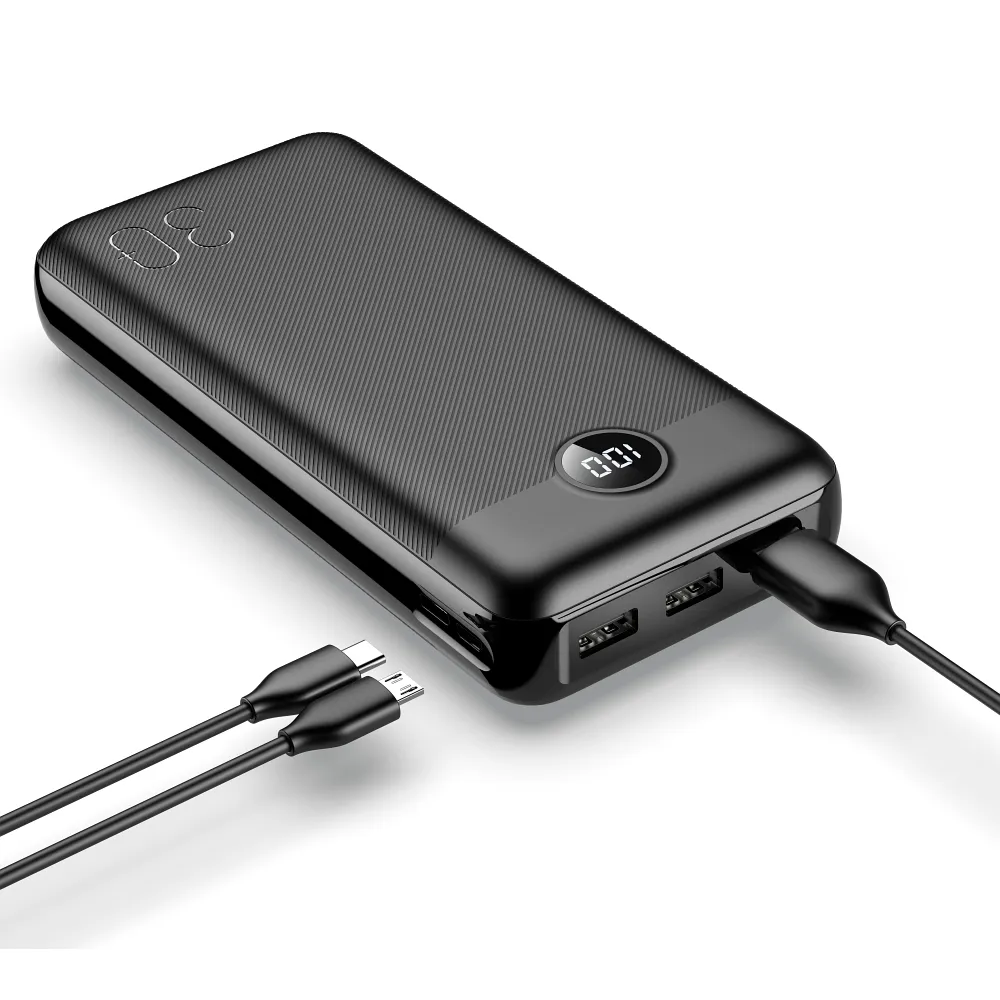 Зовнішній акумулятор VEGER 30000 mAh PD QC3.0 3A 20W L30 (W3008PD) black Одеса - фото 8