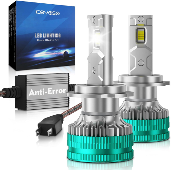 Светодиодные лампы H7 180W 32000Lm 6500K, LED автолампы для фар, холодный белый свет, комплект Киев