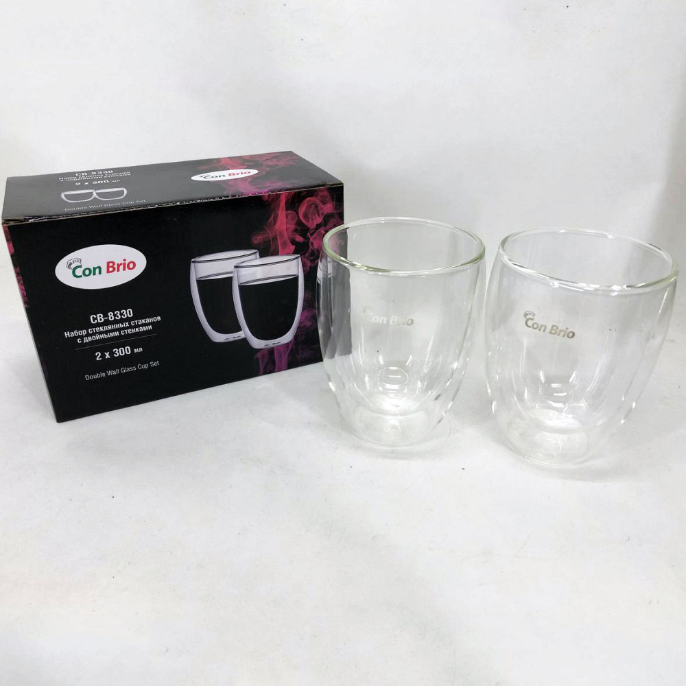 Набор чашек с двойным дном, Набор чашек с двойными стенками хорошего качевства, Кружки для кофе двойные BZ-78 Львов - изображение 2