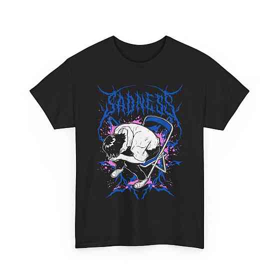 Футболка аниме Схинджи Ікари Евангелио Хоррор оверсайз (S/M/L) Черний AnimeJ0743 Днепр