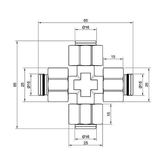 Крестовина обжимная Thermo Alliance Standart 16 SD150W16161616 Киев