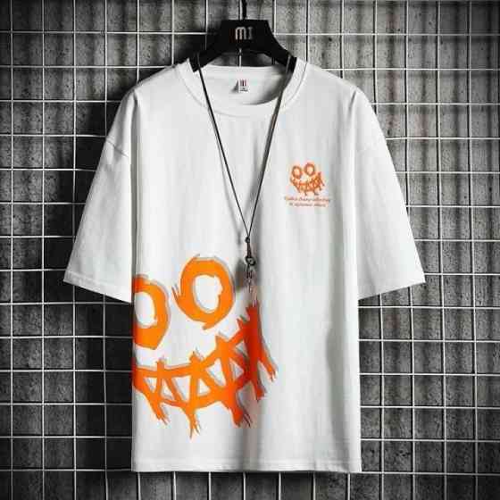 Футболка мужская с принтом  42 Белая 2664090141 Днепр