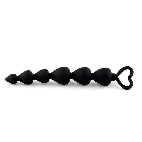 Анальний ланцюжок - Anal Beads Heart Black Sex Aura Київ