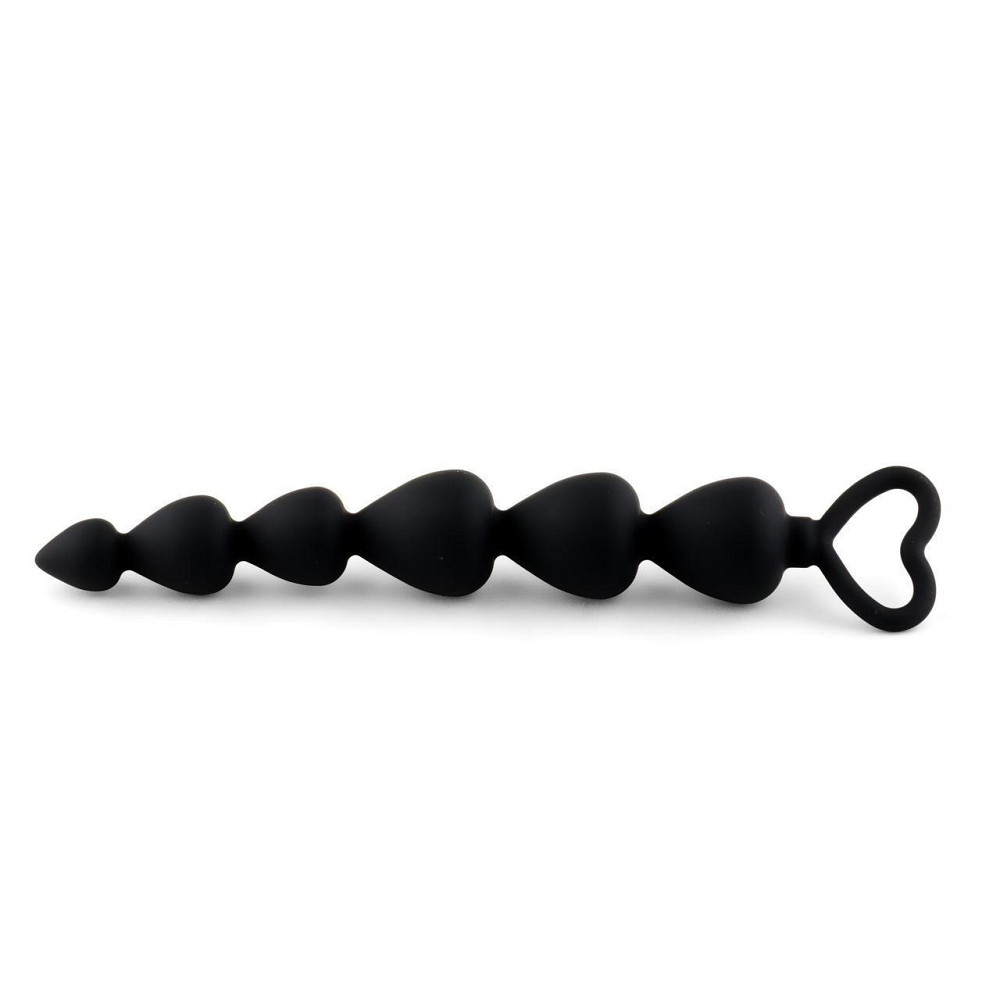 Анальная цепочка - Anal Beads Heart Black Sex Aura Киев - изображение 2