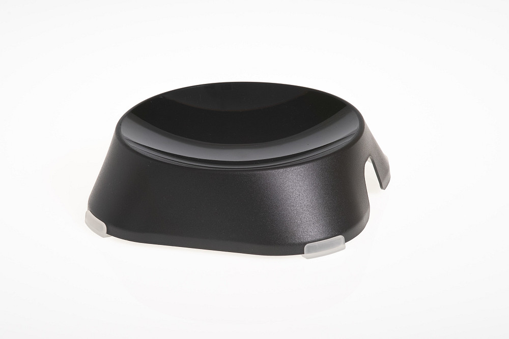 FIBOO Пласка миска з антиковзними накладками Flat Bowl, чорний Київ - фото 1
