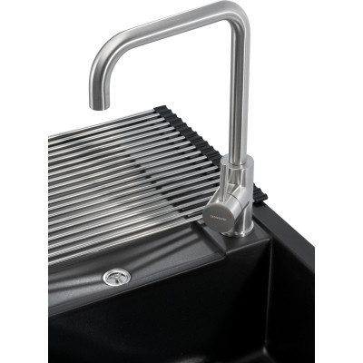 Мийка кухонна GRANADO комплект VALENCIA black shine_чаша праворуч (ksg0701R) Вінниця - фото 10