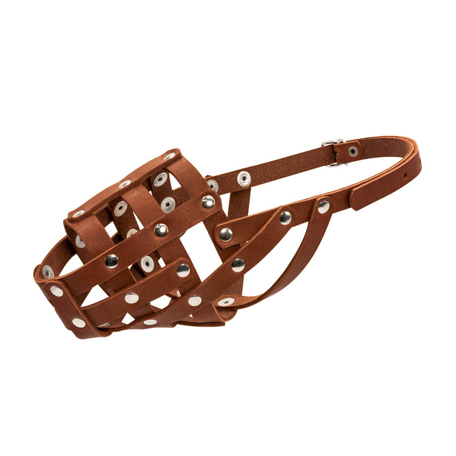 Намордник м'який "CoLLaR" №2 (доберман, вівчарка сука, далматин) коричневий Коломия - фото 3