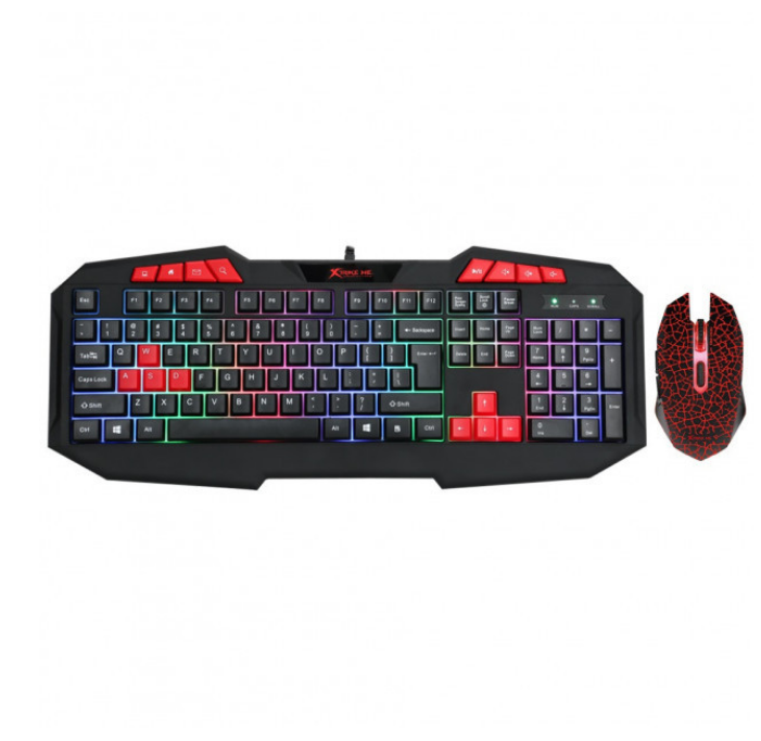 Набір ігровий клавіатура + миша XTRIKE MK-503 дротова з підсвічуванням чорний/червоний Житомир - изображение 5