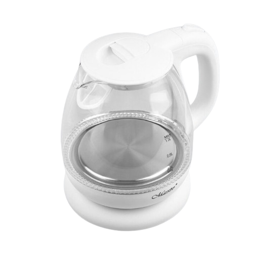 Електрочайник 1,0л 1100W скло (диск) білий MR-055-WHITE Maestro Житомир