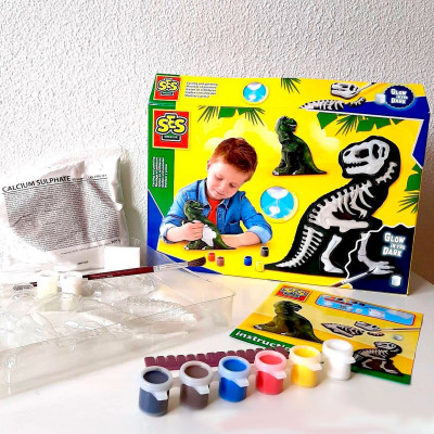 Набор для творчества Ses создание гипсовой фигурки Ти-Рекс со скелетом (14206S) Винница - изображение 6