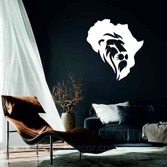 Декоративное настенное Панно «Лев - 2» Декор на стену 50*46 см, Белый Киев