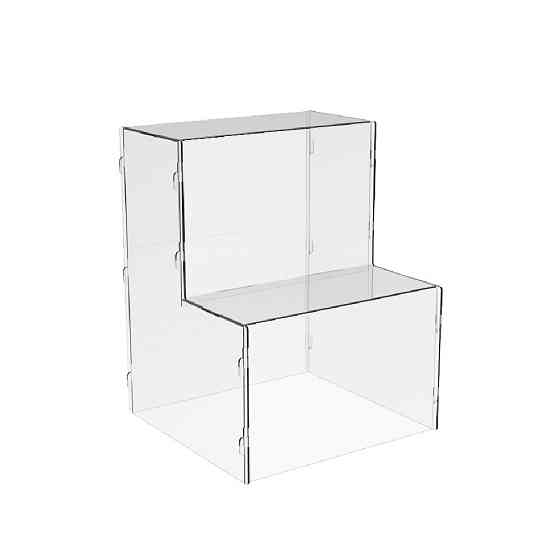 Товарна горка EKOSTAR на 2 сходи з акрилу 150x150x200 Київ