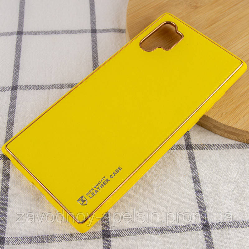 Samsung N975 Note 10 plus Шкіряний Чохол Epik (жовтий) Одеса - фото 2