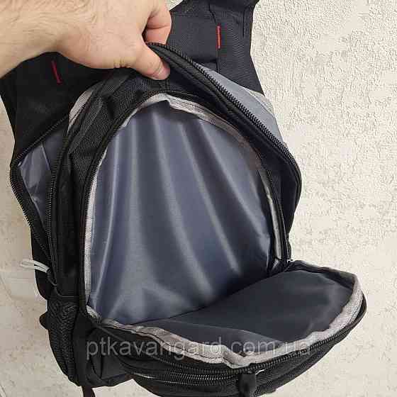 Рюкзак школьный подростковый C 65518 на 3 отделения с ортопедической спинкой, черный Хмельницкий