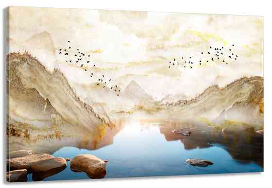 Картина полотно у вітальню / спальню    Природа гір   MLP_196    ( 60х30см ) 50x100 см Київ